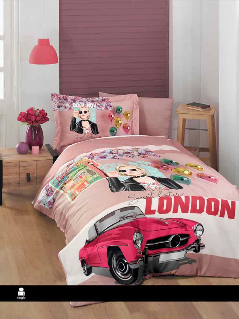 First Choice 3DS-108 LONDON | Постельное белье сатин полуторное