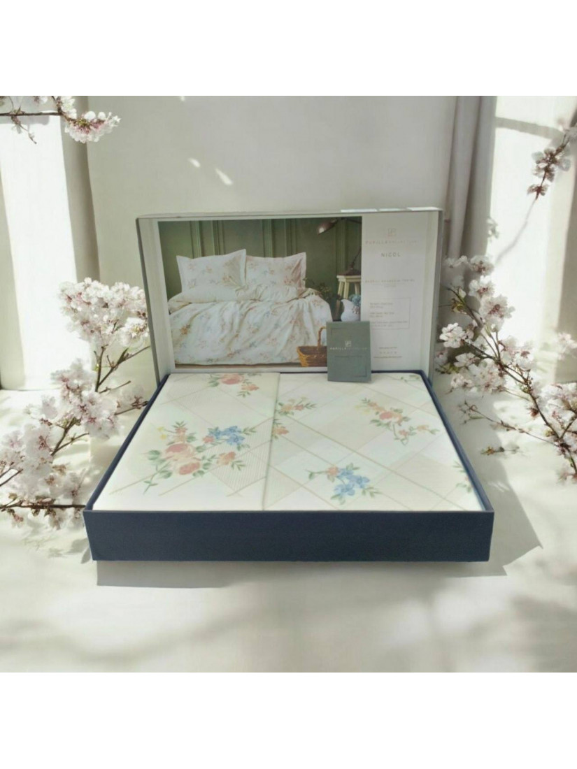 Постельное белье Pupilla Home Nicol (двуспальное, ранфорс, 100% хлопок)
