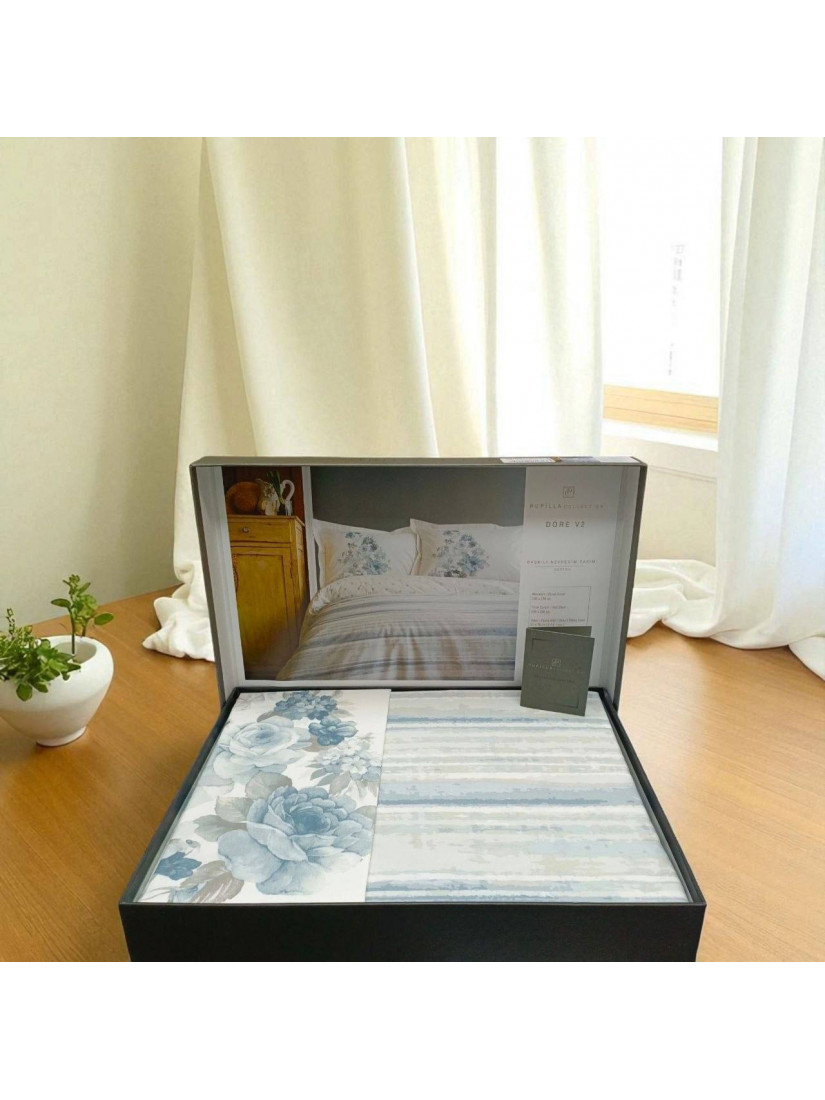 Постельное белье Pupilla Home DORE V2 (двуспальное, ранфорс, 100% хлопок)