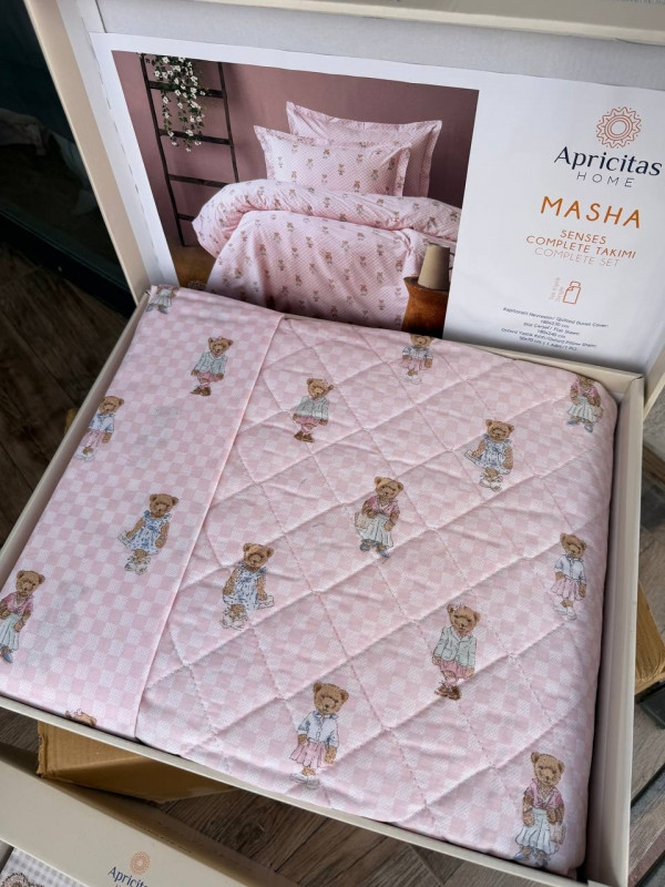 Apricitas "Masha"—  Подростковый комплект постельного белья из 100% хлопка со стеганным пододеяльником