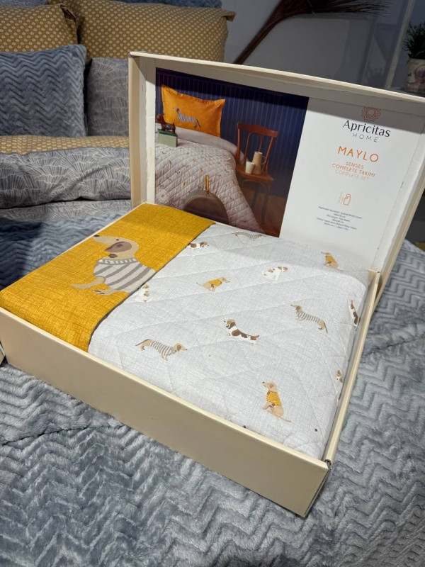 Apricitas "Maylo"—  Подростковый комплект постельного белья из 100% хлопка со стеганным пододеяльником