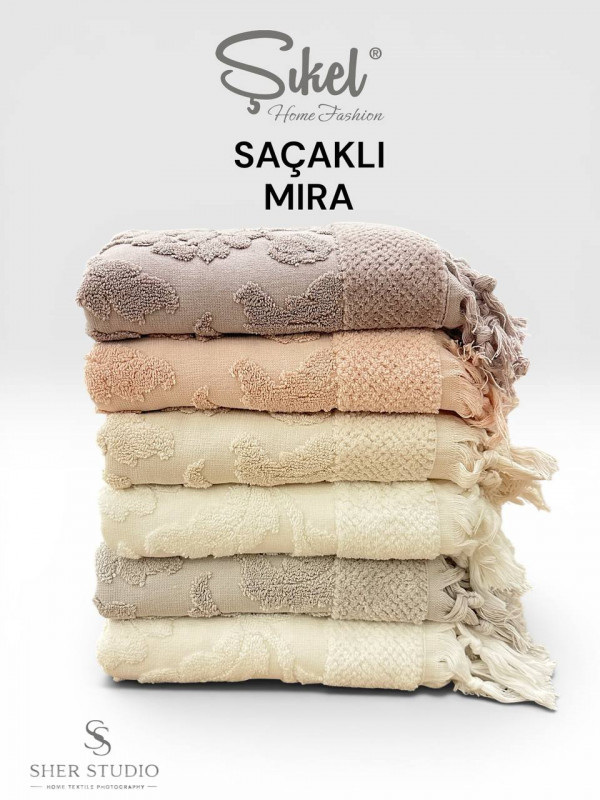 Sikel "Mira" — Набор махровых полотенец 12 предметов 100% хлопок
