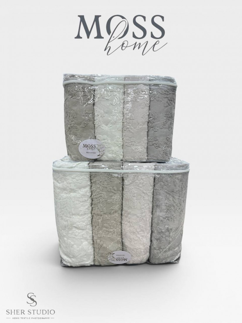Moss home — Набор махровых полотенец 8 предметов 100хлопок (V2)