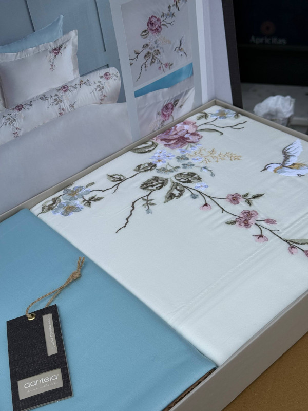Dantela home "Ruya krem"—  Двуспальный комплект постельного белья Сатин