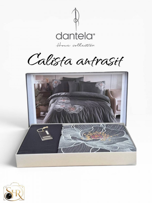 Dantela home "Calista Antrasit"—  Двуспальный комплект постельного белья Сатин