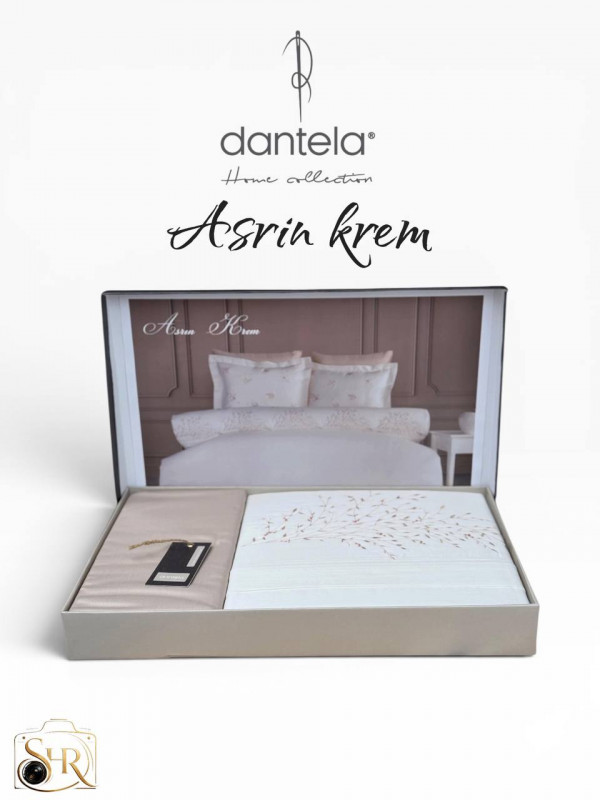 Dantela home "Asrin krem"—  Двуспальный комплект постельного белья Сатин