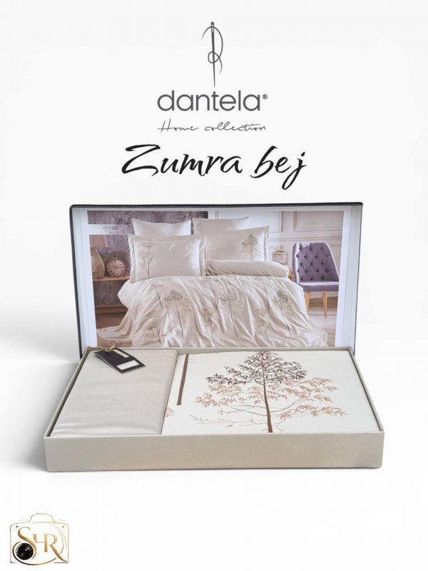 Dantela home "Zumra bej"—  Двуспальный комплект постельного белья Сатин