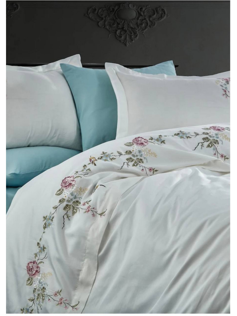 Dantela home "Ruya krem"—  Двуспальный комплект постельного белья Сатин