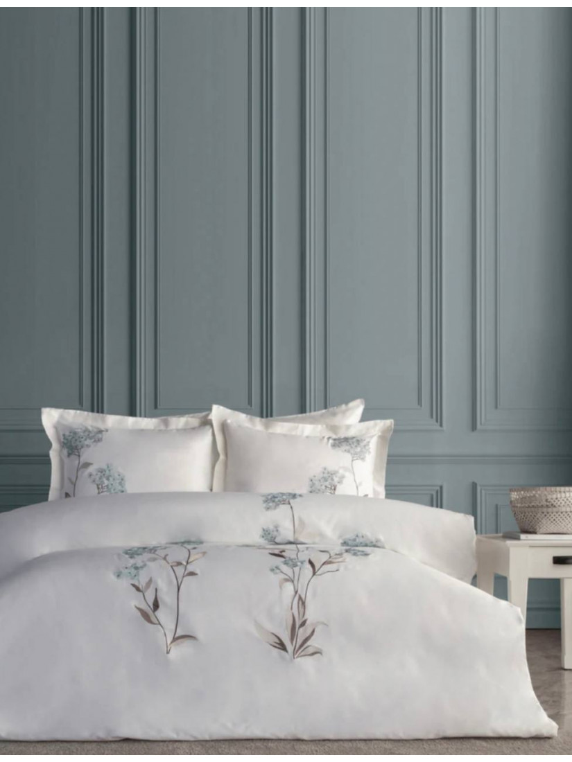 Dantela home "Lavinya mint"—  Двуспальный комплект постельного белья Сатин