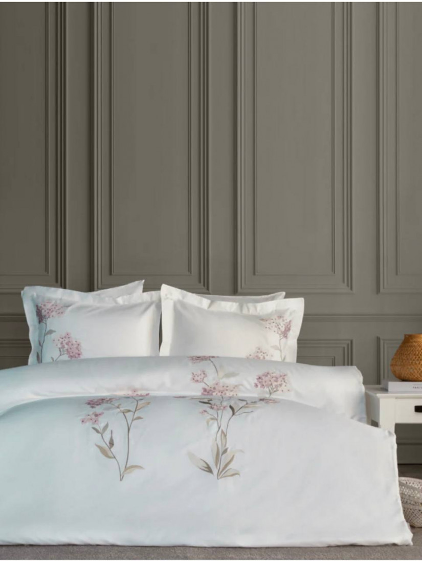 Dantela home "Lavinya pudra"—  Двуспальный комплект постельного белья Сатин