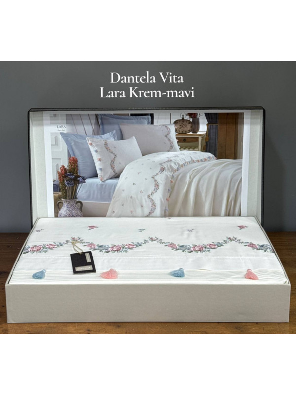 Dantela home "Lara krem"—  Двуспальный комплект постельного белья Satin