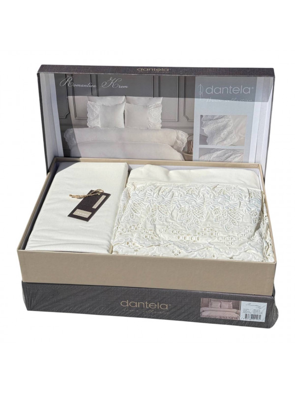 Dantela home "Romantica krem"—  Двуспальный комплект постельного белья Poplin