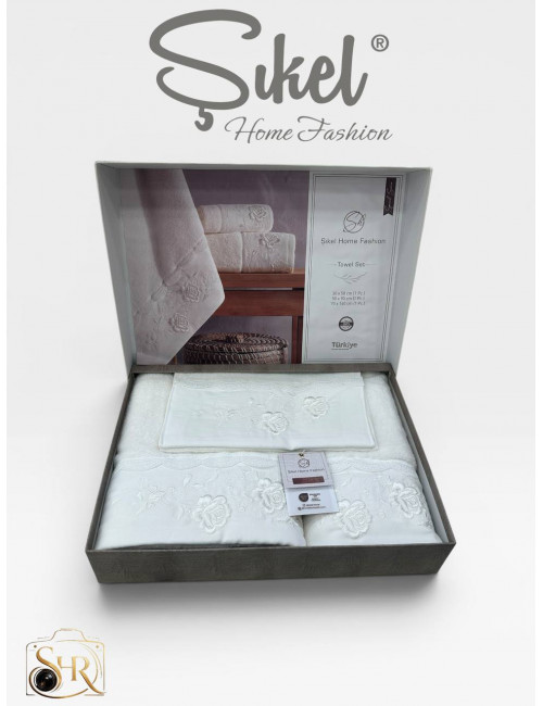 Şikel Home Fashion (Cicek) Набор полотенец (3 предмета)
