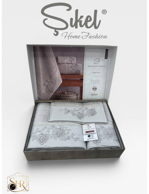 Şikel Home Fashion (Cicek) Набор полотенец (3 предмета)