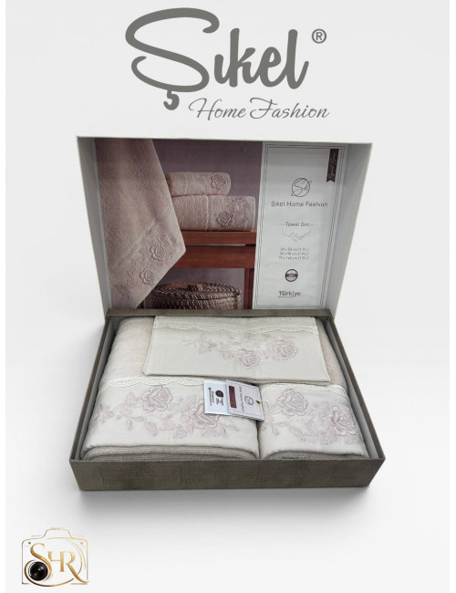 Şikel Home Fashion (Cicek) Набор полотенец (3 предмета)