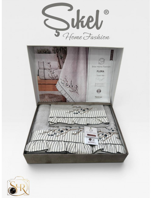 Şikel Home Fashion (FLORA) Набор полотенец (3 предмета)