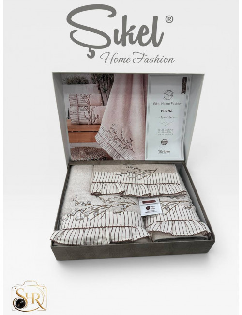 Şikel Home Fashion (FLORA) Набор полотенец (3 предмета)