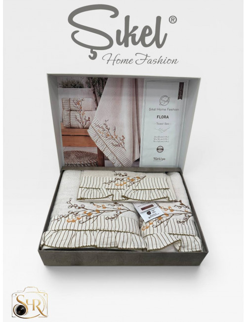 Şikel Home Fashion (FLORA) Набор полотенец (3 предмета)