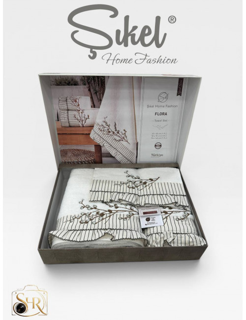 Şikel Home Fashion (FLORA) Набор полотенец (3 предмета)