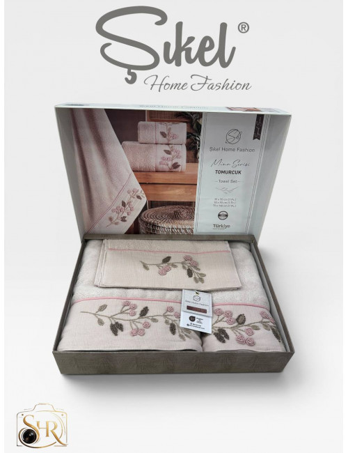 Şikel Home Fashion (TOMURCUK) Набор полотенец (3 предмета)