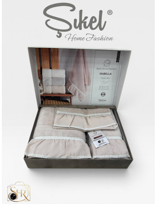 Şikel Home Fashion (ISABELLA) Набор полотенец (3 предмета)