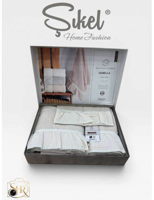 Şikel Home Fashion (ISABELLA) Набор полотенец (3 предмета)