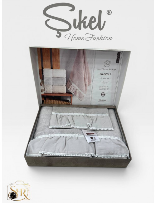 Şikel Home Fashion (ISABELLA) Набор полотенец (3 предмета)