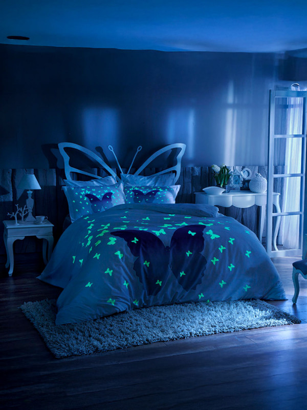 Tac Glow Glow Saten | Постельное белье евро Tac Glow Glow сатин Фосфор