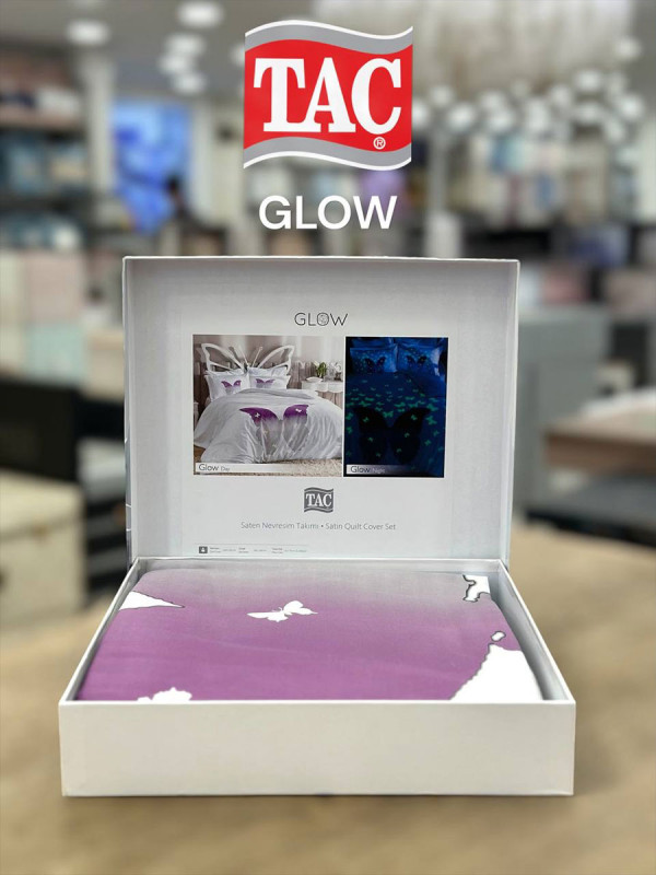 Tac Glow Glow Saten | Постельное белье евро Tac Glow Glow сатин Фосфор