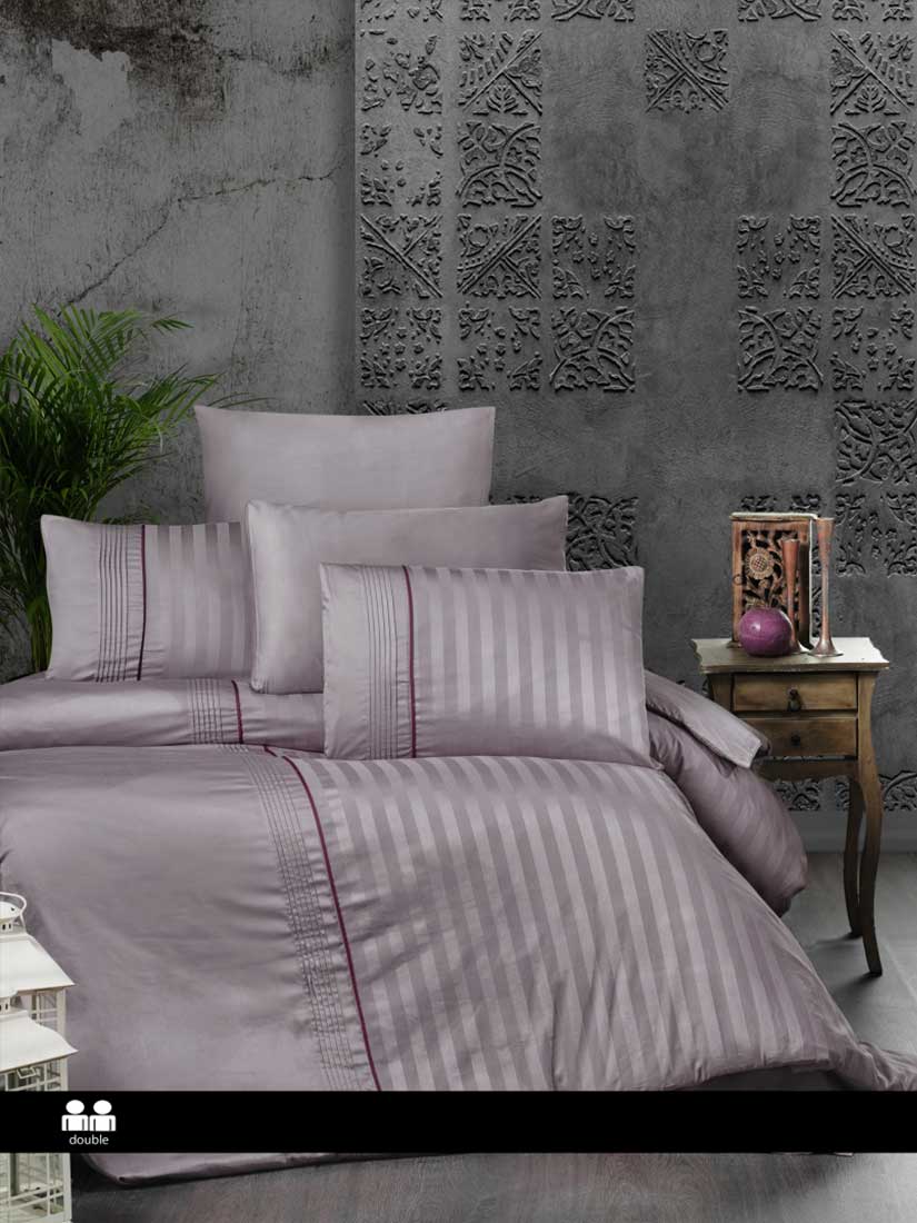 First Choice DLX-221 MODALİFE LAVENDER | Постельное белье сатин делюкс