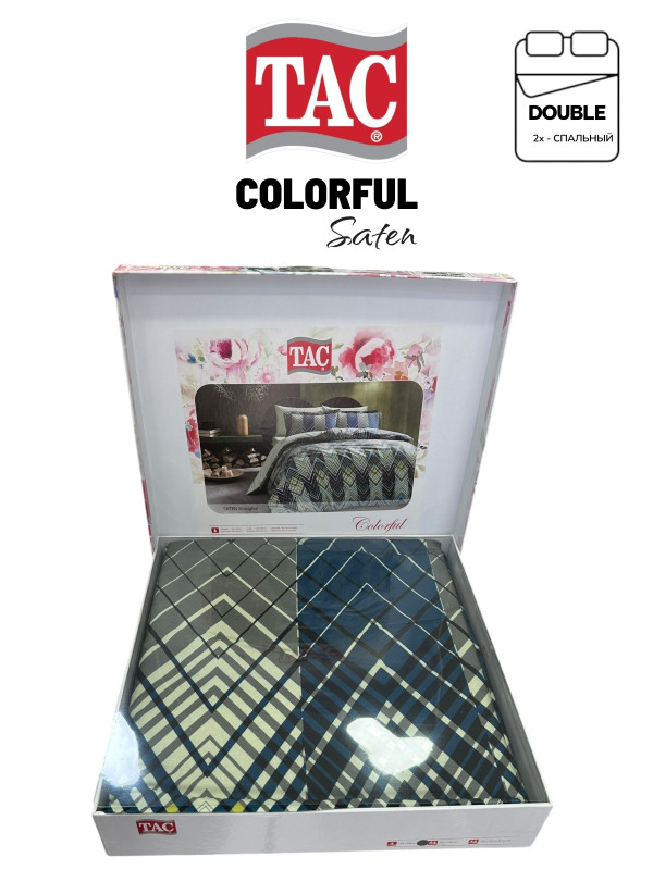Tac Saten Colorful Shanghai sari | Постельное белье сатин-Digital