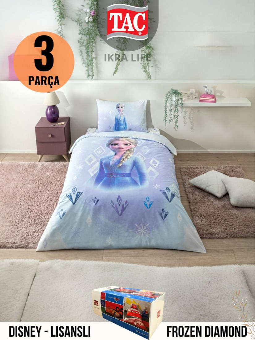 TAC Disney Frozen Diamond / ЛИЦЕНЗИОННОЕ ПОСТЕЛЬНОГО БЕЛЬЯ С ГЕРОЯМИ ИЗ МУЛЬТИКОВ