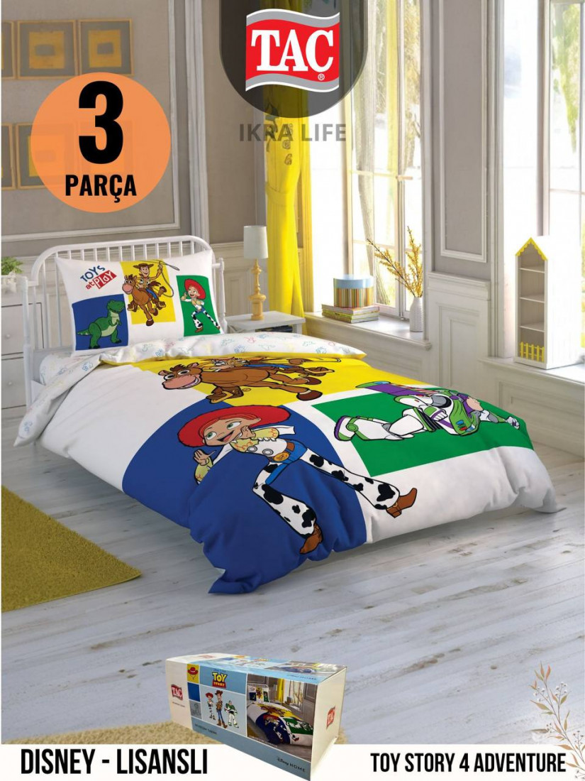 TAC Disney Toy Story 4 Adventure / ЛИЦЕНЗИОННОЕ ПОСТЕЛЬНОГО БЕЛЬЯ С ГЕРОЯМИ ИЗ МУЛЬТИКОВ