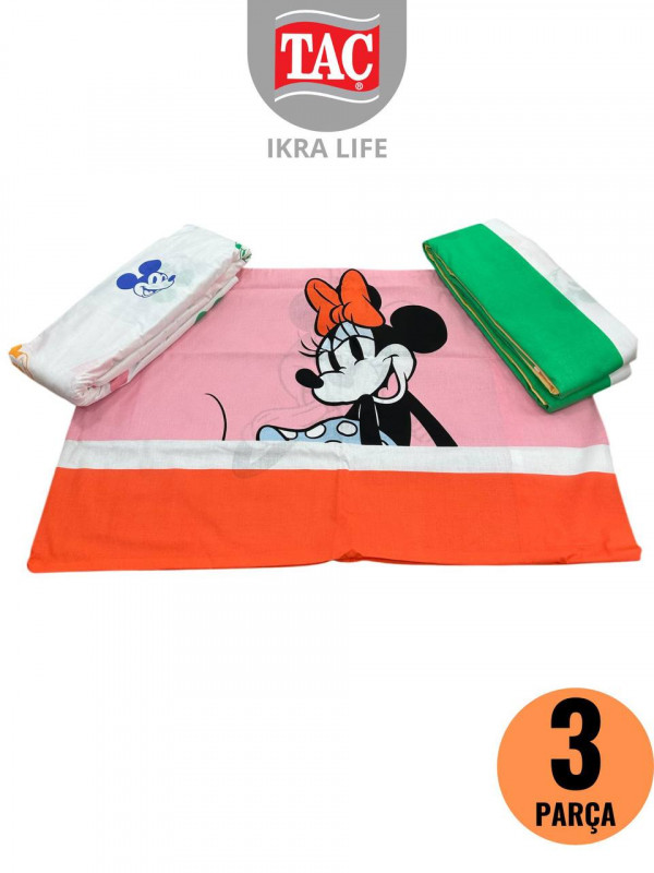 TAC Disney Minnie Mouse Rainbow / ЛИЦЕНЗИОННОЕ ПОСТЕЛЬНОГО БЕЛЬЯ С ГЕРОЯМИ ИЗ МУЛЬТИКОВ