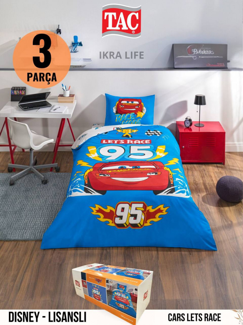 TAC Disney Cars Lets Race / ЛИЦЕНЗИОННОЕ ПОСТЕЛЬНОГО БЕЛЬЯ С ГЕРОЯМИ ИЗ МУЛЬТИКОВ