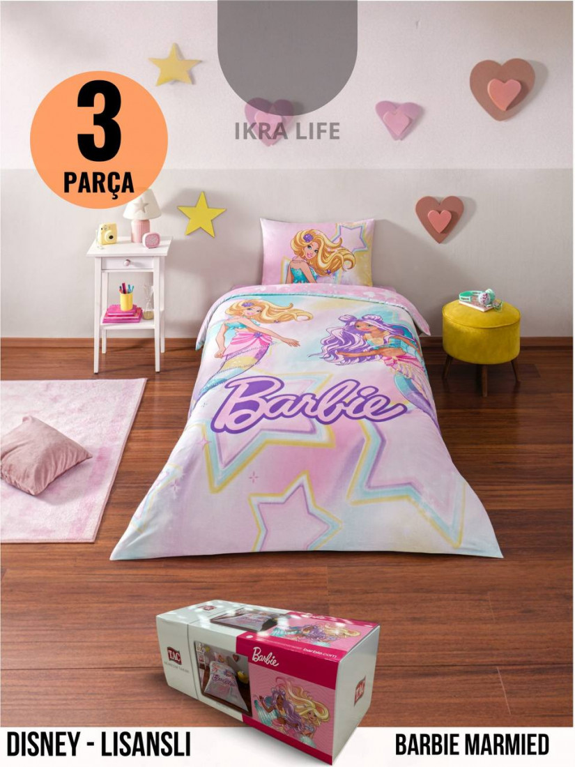 TAC Disney Barbie Marmied / ЛИЦЕНЗИОННОЕ ПОСТЕЛЬНОГО БЕЛЬЯ С ГЕРОЯМИ ИЗ МУЛЬТИКОВ