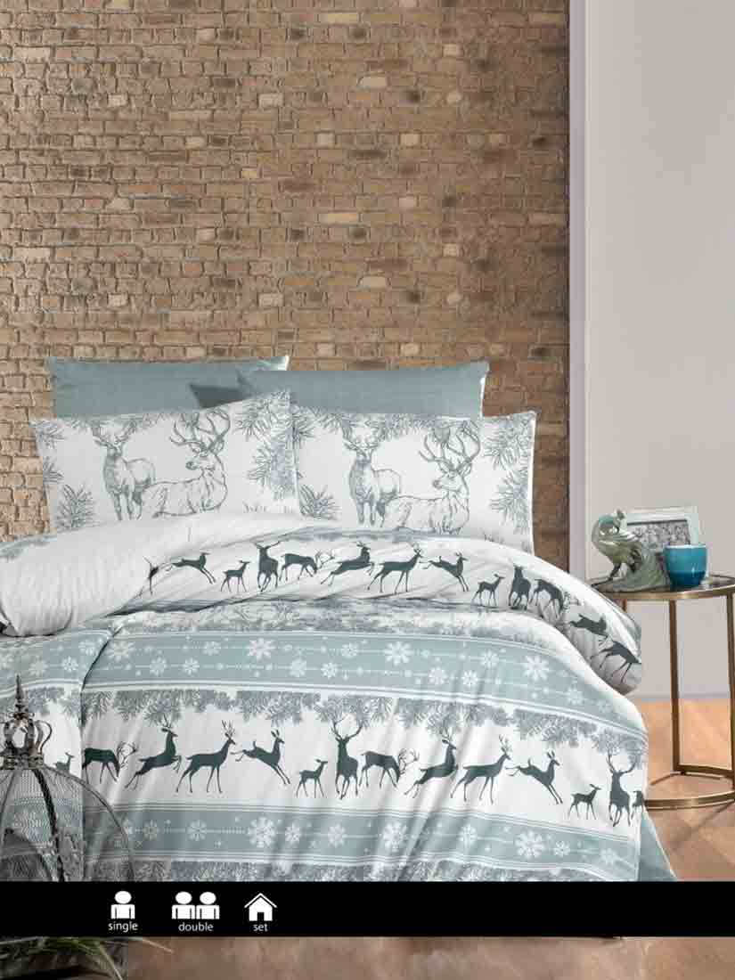 First Choice R-214 Deer Dark Green | Постельное белье ранфорс