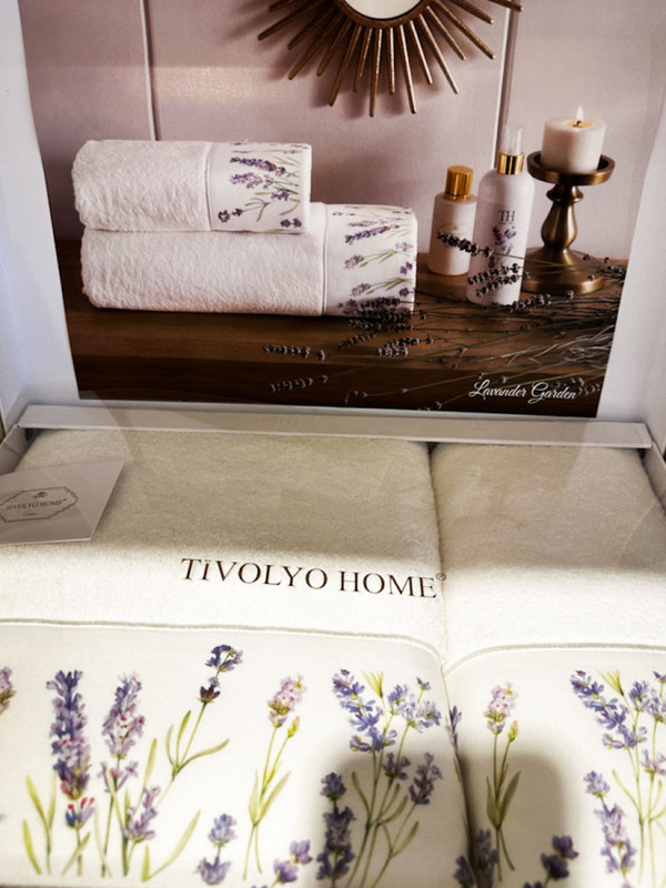 Tivolyo home Lavander Garden | Набор полотенец из 2-х предметов (50х90 см,70х140 см)