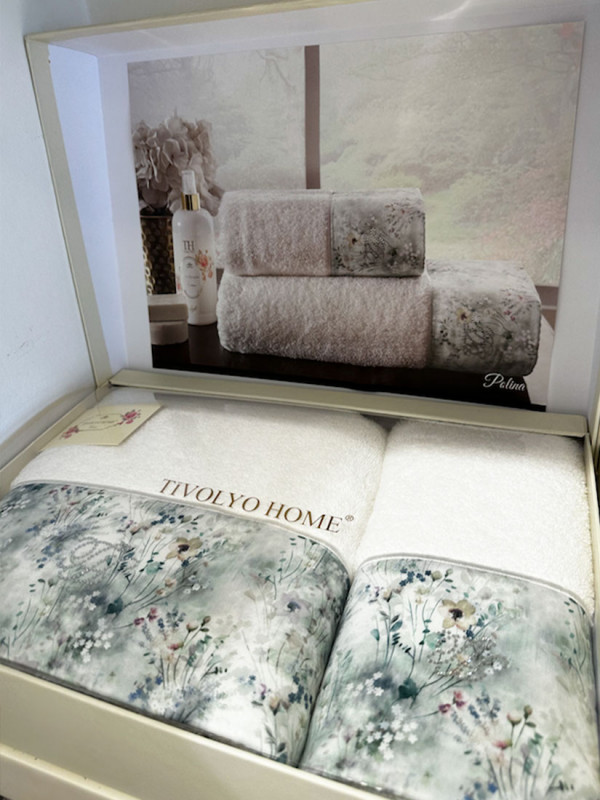 Tivolyo home Polina | Набор полотенец из 2-х предметов (50х90 см,70х140 см)