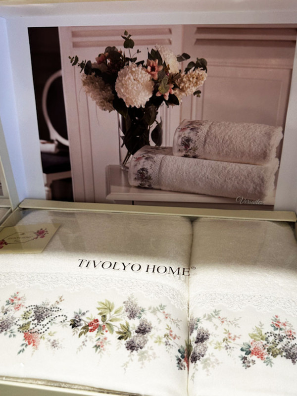 Tivolyo home Versailes | Набор полотенец из 2-х предметов (50х90 см,70х140 см)