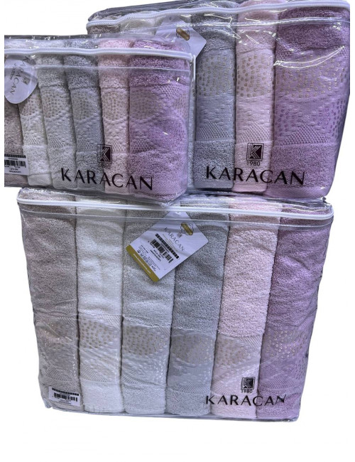 Karacan DNA — Набор махровых полотенец Premium 18 предметов 100% хлопок