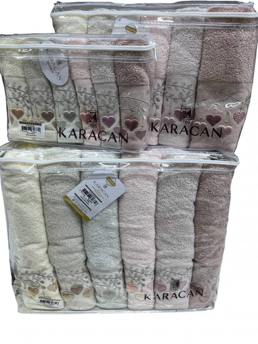 Karacan Diana — Набор махровых полотенец Premium 18 предметов 100% хлопок