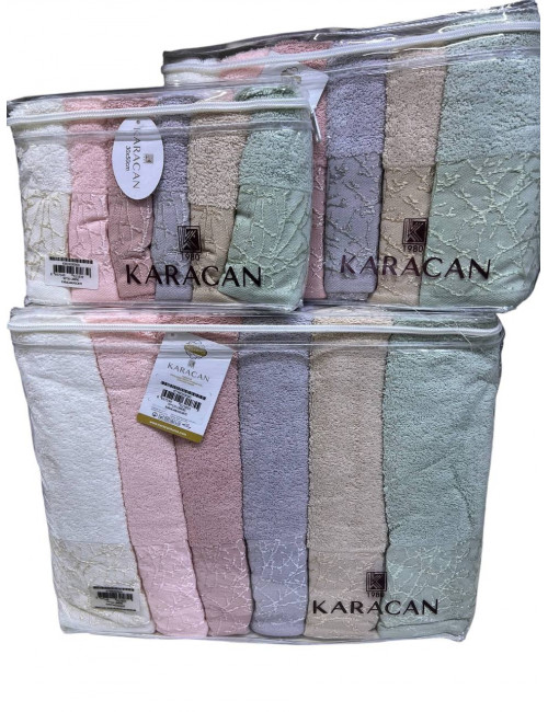 Karacan Linens — Набор махровых полотенец Premium 18 предметов 100% хлопок