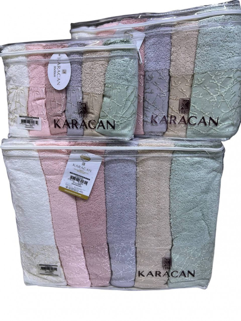 Karacan Linens — Набор махровых полотенец Premium 18 предметов 100% хлопок
