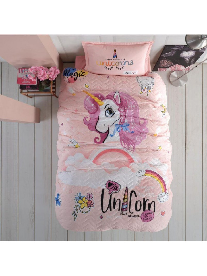 Clasy Pink Dreams — Стеганый подростковый комплект постельного белья (4 сезона)