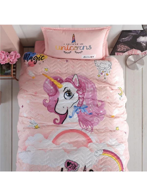 Clasy Pink Dreams — Стеганый подростковый комплект постельного белья (4 сезона)