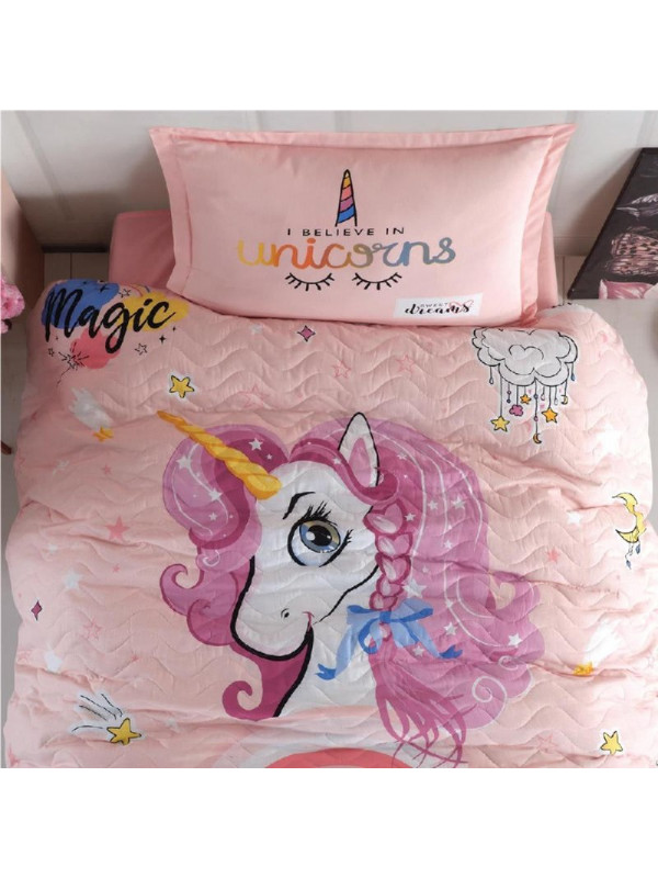 Clasy Pink Dreams — Стеганый подростковый комплект постельного белья (4 сезона)
