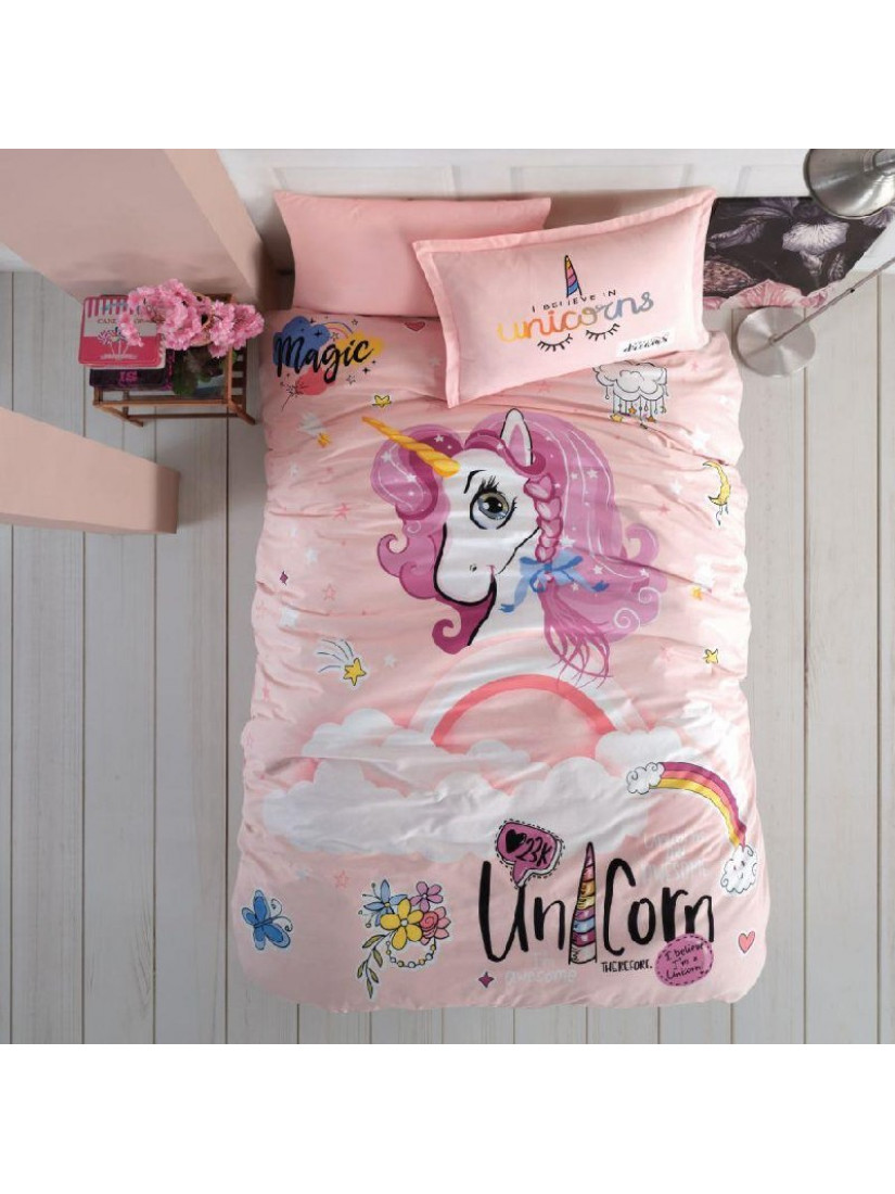 Clasy Pink Dreams —  Подростковый Полутороспальное комплект постельного белья из 100% хлопка